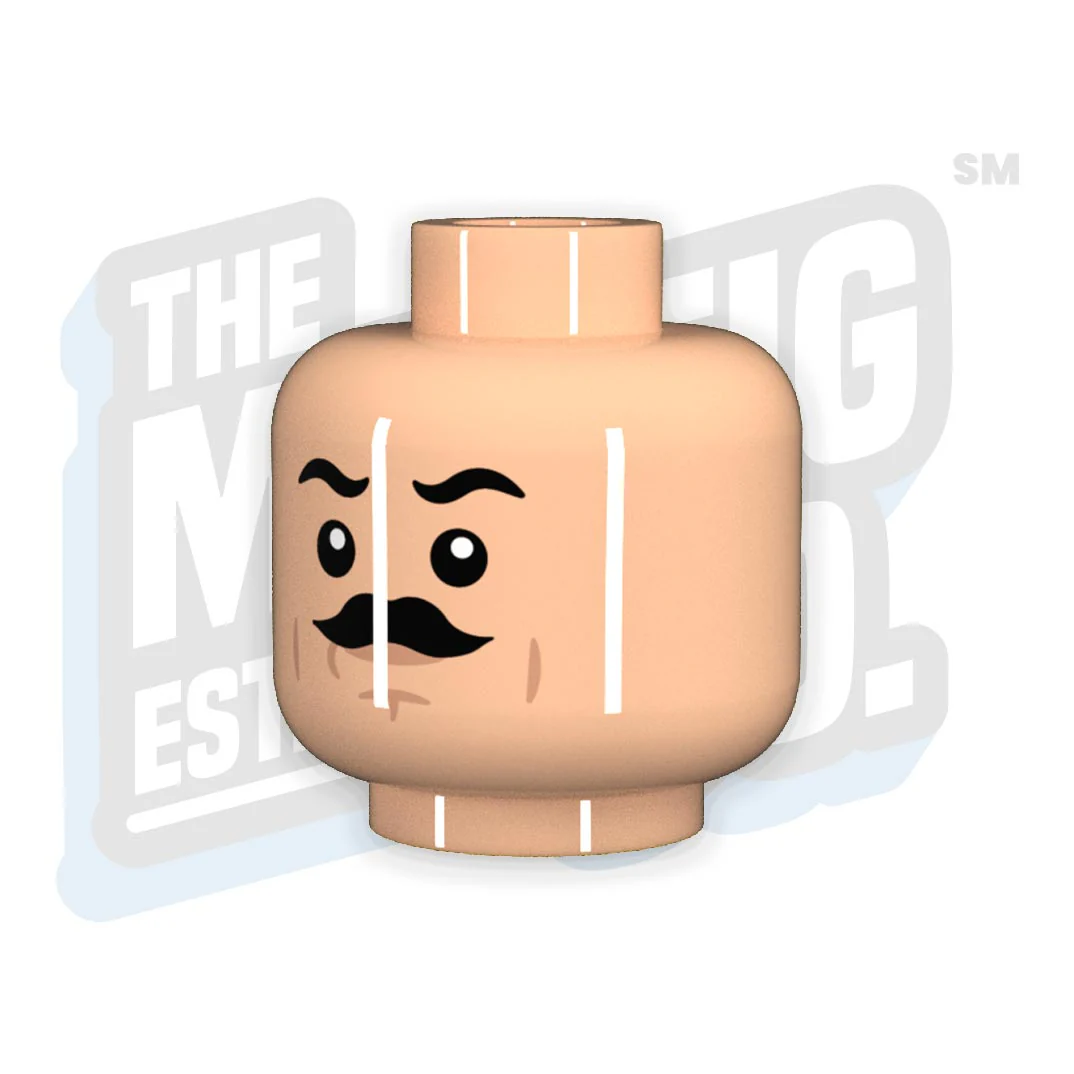 Mustache Head #01 (Lt Flesh)