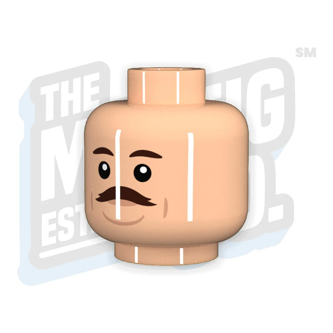 Mustache Head #02 (Lt Flesh)