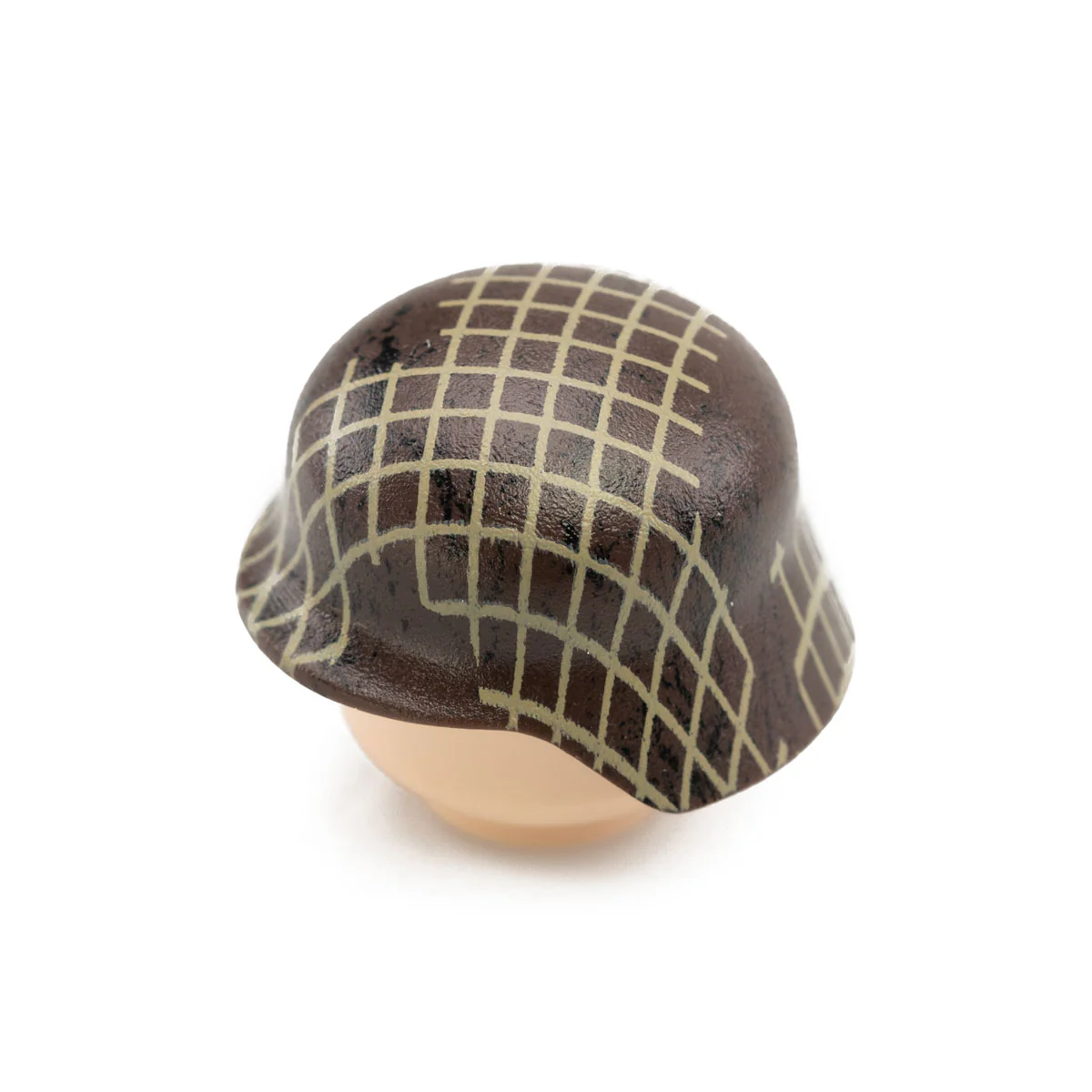 Ripped Netting Stahlhelm (Dark Brown)